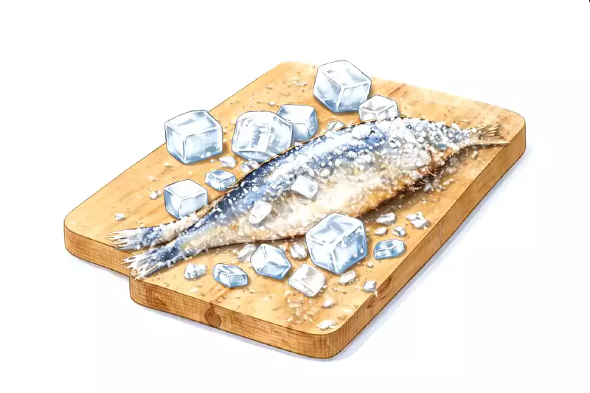 4. Částečně zmrazené sardinky: větší pevnost, méně chyb