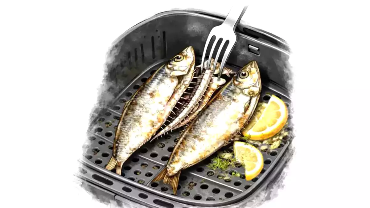 5. Technika pečení v troubě nebo ve fritéze: páteř přirozeně povolí