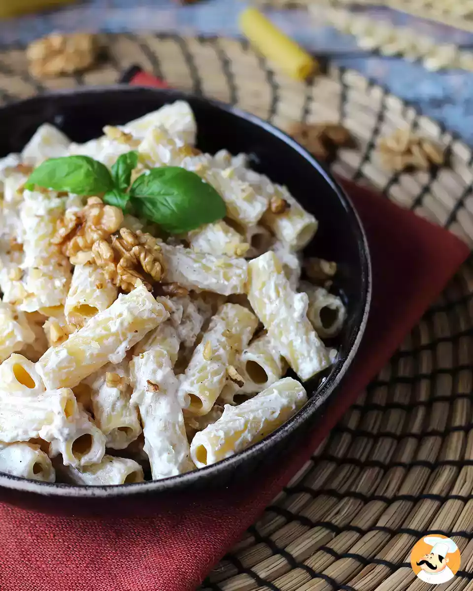 8. Tortiglioni s ricottou a vlašskými ořechy