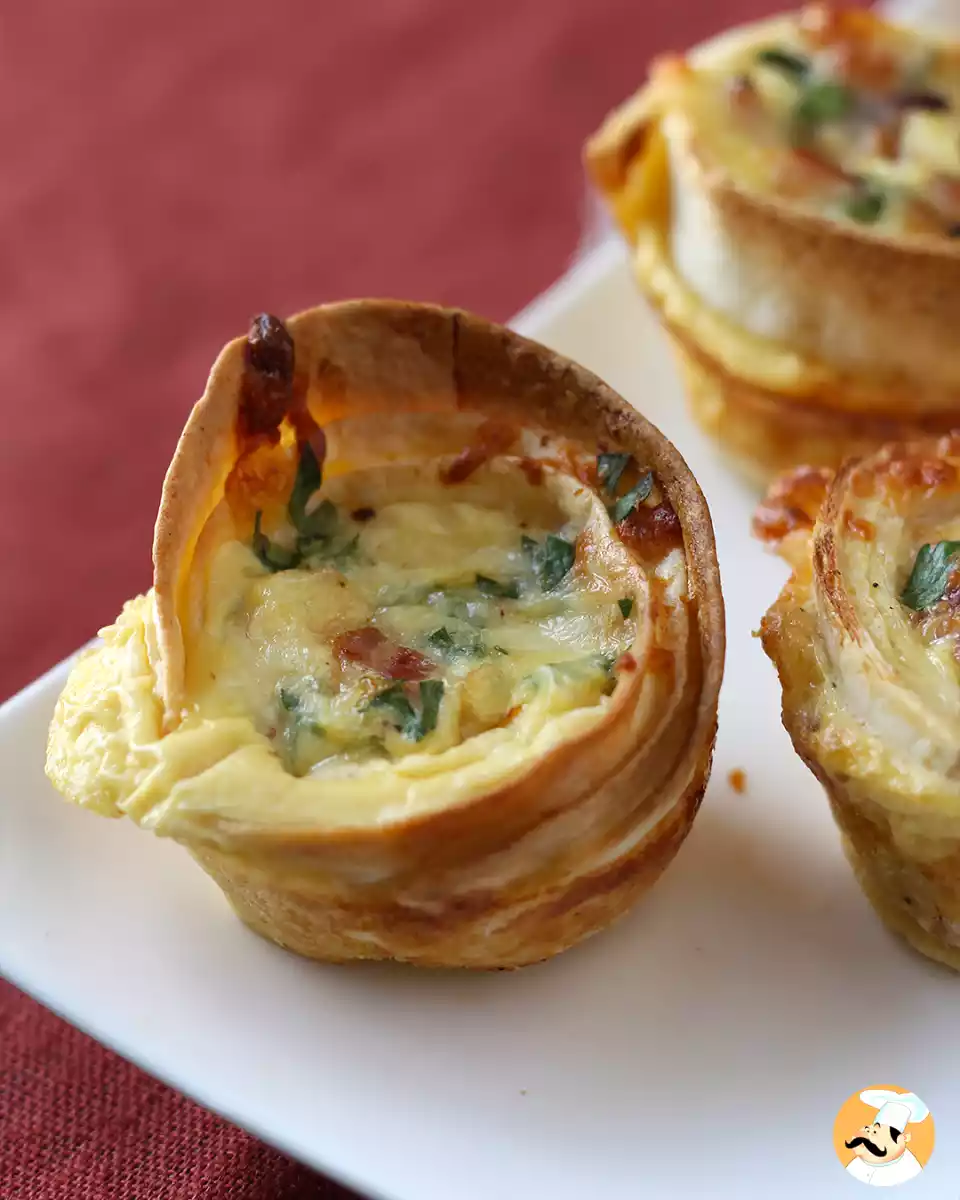 6. Mini quiche s piadinami
