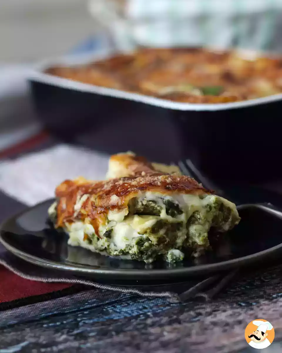 Vegetariánské lasagne s ricottou a špenátem