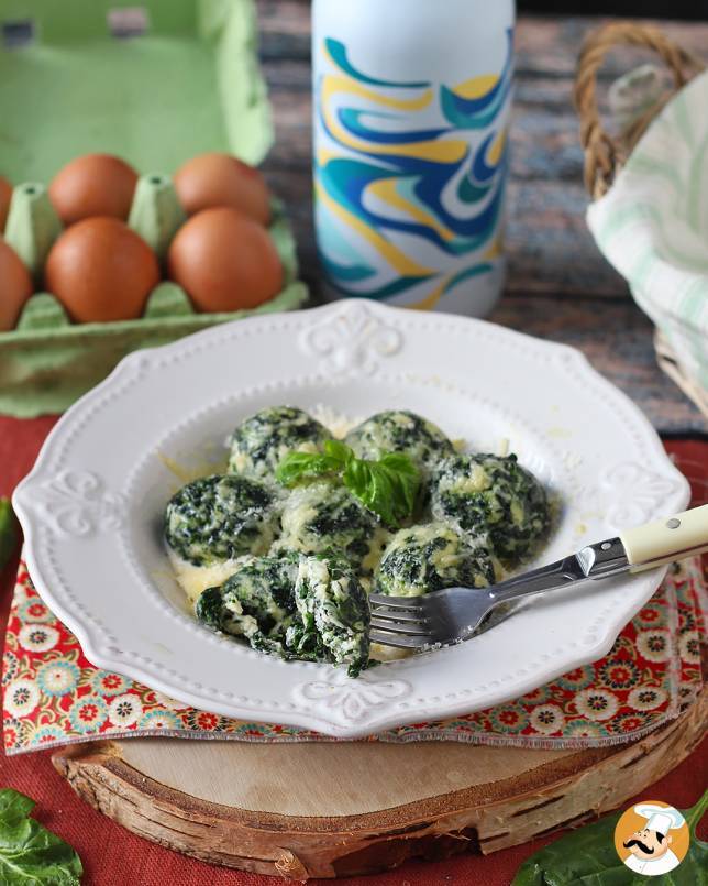 4. Malfatti ricotta a špenátová mřížka