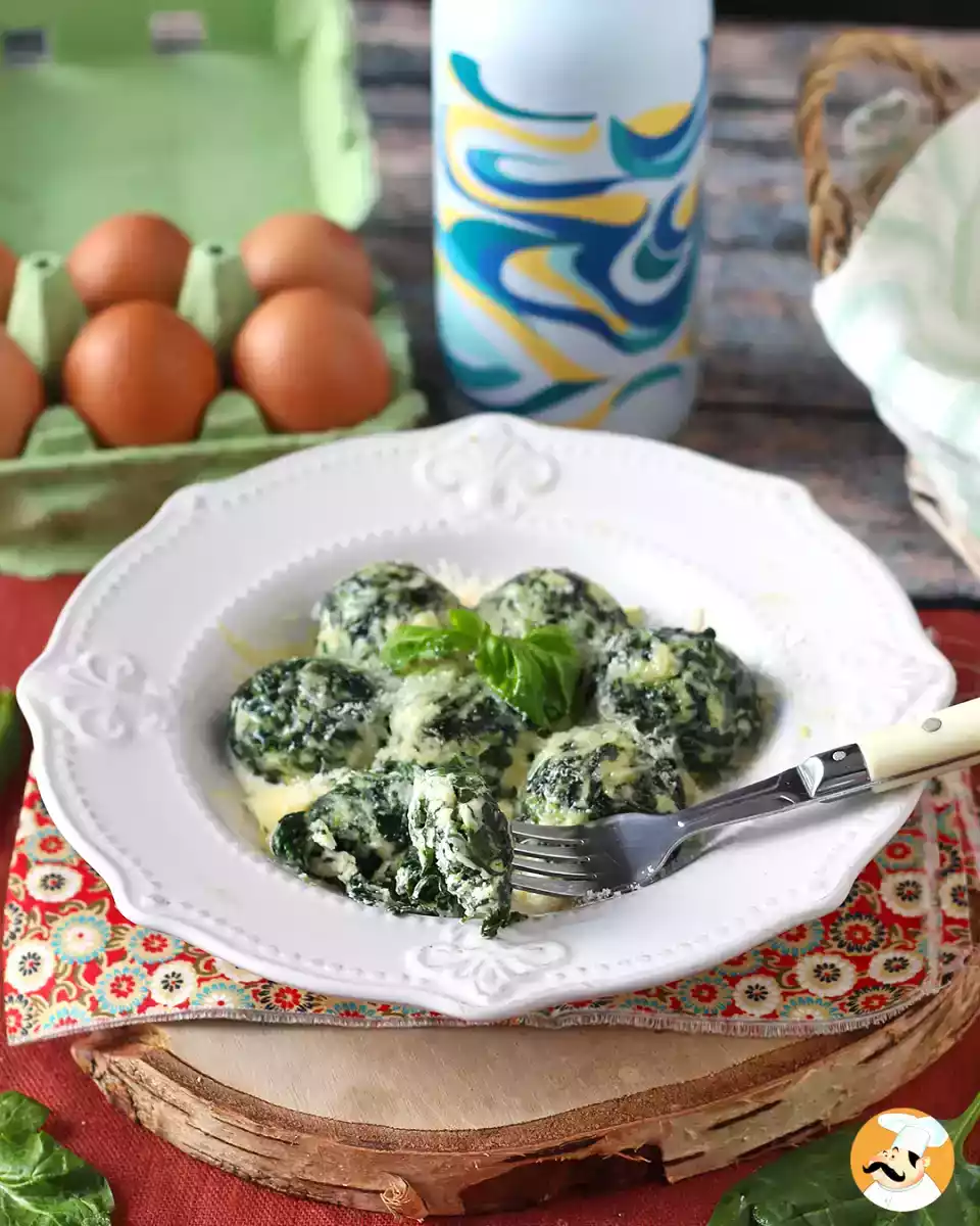 4. Malfatti ricotta a špenátová mřížka