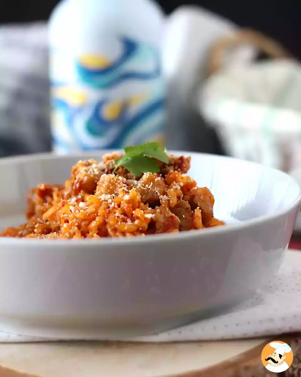 7. Risotto 'nduja a klobása