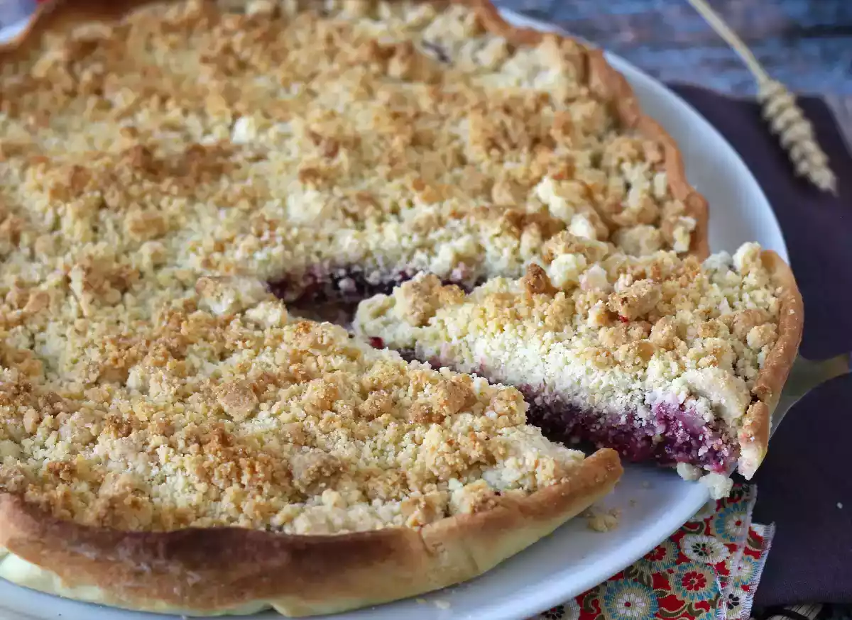 Jahodový crumble