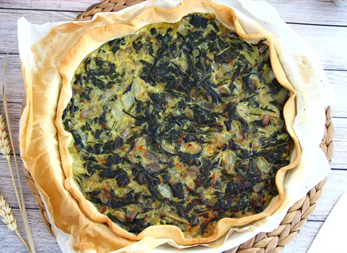 7. Pikantní koláč z mangoldu: chutný a vegetariánský
