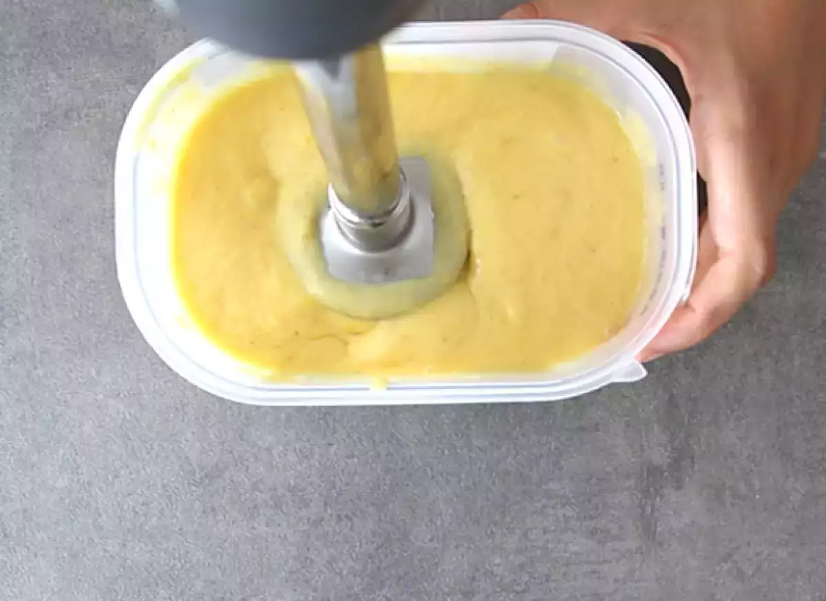 4. Zpracování zmrzliny do správné konzistence