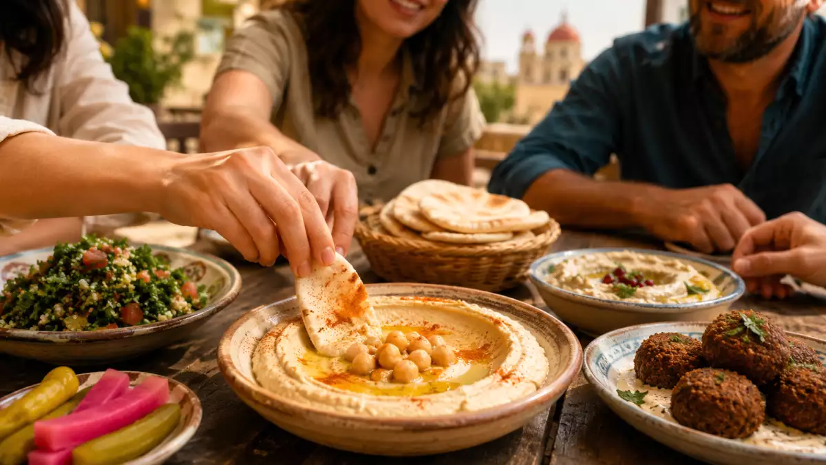 Mezze, libanonské tapas : malé pokrmy a recepty na cestu s chutí