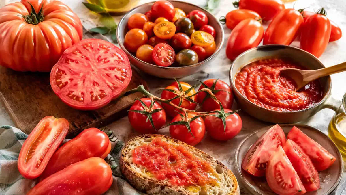 Jaké rajče zvolit pro jednotlivé recepty: gazpacho, salát, omáčku nebo chléb s rajčaty