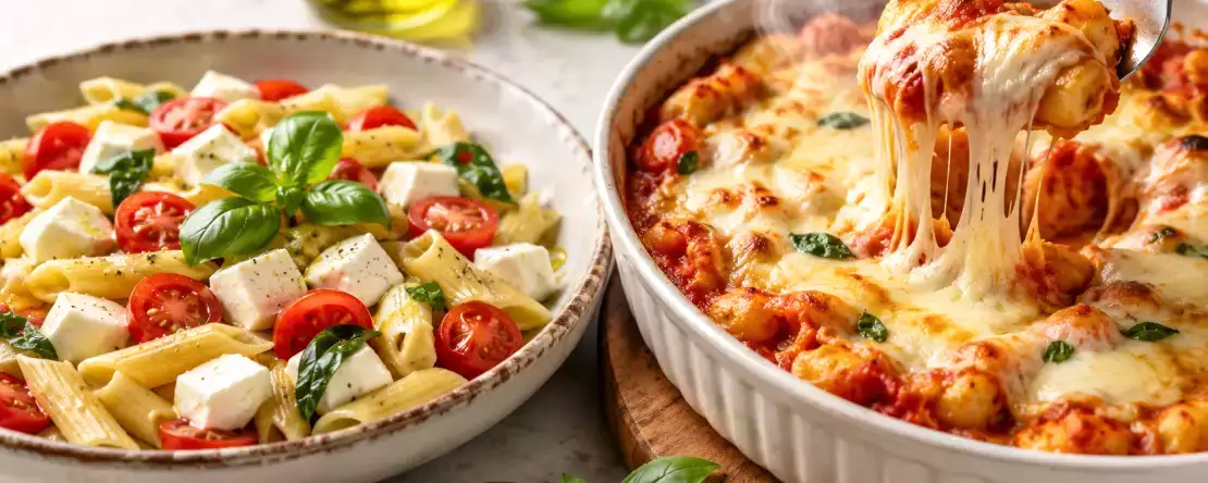 Syrová nebo vařená mozzarella v těstovinách? Rozdíl, který změní chuť celého jídla