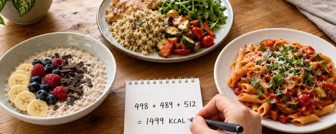 Jak vlastně vypadá jídelníček s 1 500 kcal? Tady je příklad celodenního jídelníčku s 1 499 kcal