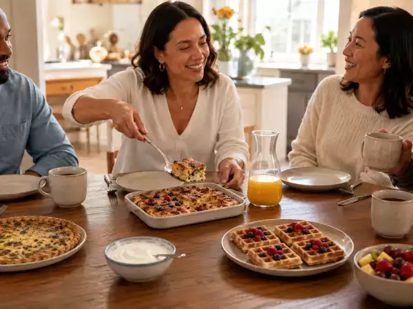 Pořádáte brunch? Postavte doprostřed stolu jednu velkou snídani a přestaňte vařit šest samostatných pokrmů