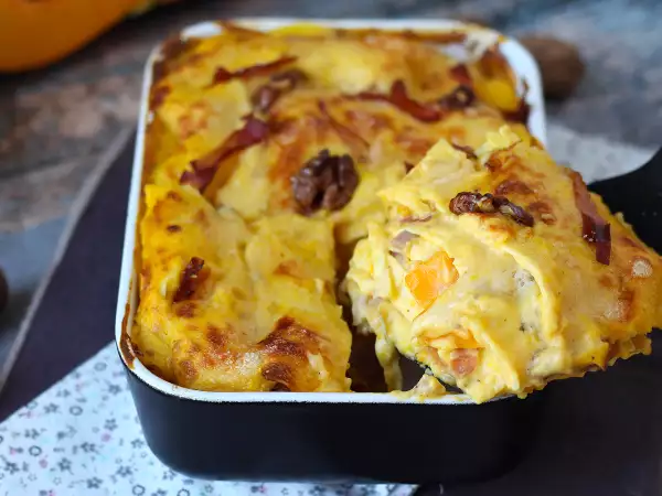 Lasagne s vůní podzimu: krémové uvnitř, křupavé nahoře a ideální pro první chladné neděle