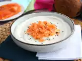Recept Květákový krém s kokosem a uzeným lososem