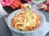 Recept Tagliatelle s uzeným lososem a koprem