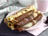 Recept Mramorované palačinky s vanilkou a čokoládou