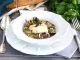 Recept Dušený štikozubec, škeble a hrášek