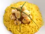 Recept Rizoto z hřebenatek se šafránem