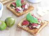 Recept Bruschetta s fíky, parmazánem a parmskou šunkou