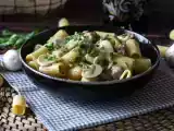 Recept Krémové těstoviny s houbami a klobásou
