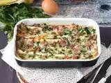 Recept Co dělat s tortillami? zapečená šunka, špenát a mozzarella ve stylu mřížkového koláče