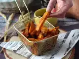 Recept Hranolky ze sladkých brambor v air fryer, pro křupavý a měkký výsledek!