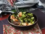 Recept Brokolice a krevety v pikantní korejské omáčce - jednoduché, vyvážené a pikantní jídlo