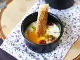 Recept Vejce s kozím sýrem a sušenými rajčaty v air fryeru!
