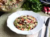 Recept Kuskusový salát jako jednoduchý, zdravý a barevný předkrm!