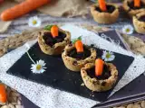Recept Sušenkové košíčky s čokoládovou ganache ve stylu mrkvového hrnce