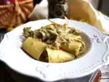 Recept Těstoviny s artyčoky a slaninou: chutný a snadno připravitelný první chod