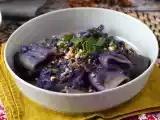 Recept Těstoviny s červeným zelím a vlašskými ořechy, první chod, který vypadá skvěle a snadno se připravuje.