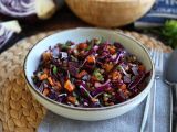 Recept Salát z čočky, máslové dýně, červeného zelí, červené řepy a petržele (ideální na podzim/zimu)