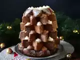 Recept Brioška pandoro plněná krémem nutella a vanilkovým krémem ve tvaru vánočního stromku.