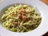 Recept Těstoviny s lososem a cuketou