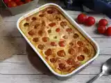 Recept Slaný clafoutis s cherry rajčátky a tuňákem