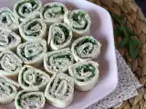 Recept Aperitivní rolky s tortillami, tuňákem a čerstvým sýrem