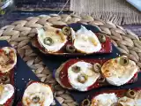 Recept Toast z lilku s rajčaty a kozím sýrem