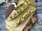 Recept Okurky s rýží, uzeným lososem, avokádem a mátou