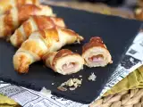 Recept Croissanty s bešamelovou omáčkou, šunkou a sýrem