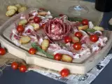 Recept Jak připravit talíř s uzeninami? pliage en forme de rose !