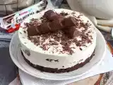 Recept Báječný nepečený tvarohový koláč kinder bueno