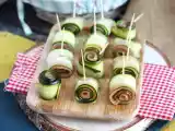 Recept Závitky z cukety a uzeného lososa