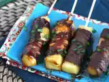 Recept Hovězí kebab yakitori se sýrem