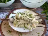 Recept Špízy z marinovaného kuřecího masa v jogurtovo-citronové omáčce