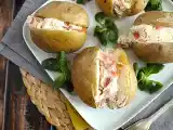 Recept Brambory plněné uzeným lososem a čerstvým sýrem