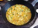 Recept Omeleta s paprikou a cuketou