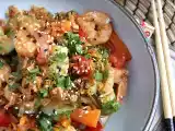 Recept Zeleninový wok s krevetami