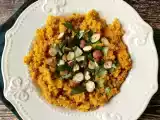 Recept Vegetariánské rizoto s quinoou, máslovým dýněm, lískovými oříšky a koriandrem - quinotto
