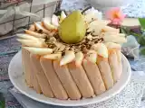 Recept Charlotte s hruškami a opečenými mandlemi